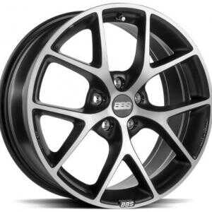 BBS SR Volcano Grey Diam Cut 8x17 5/120 ET30 N72.6