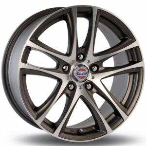 Gulf GT1 Satin Gun Metal Machined Face 6.5x15 5/110 ET35 N67.1