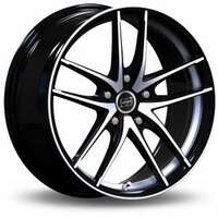 Infiny Toxic Bright Black Machined Face 7.5x17 4/108 ET25 N65.1