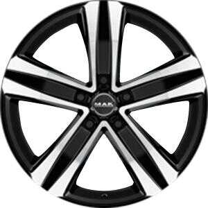 MAK Stone5 T Black Machined Face 7.5x18 5/118 ET45 N71.0