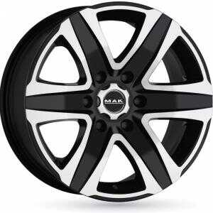 MAK Stone6 T Black Machined Face 7.5x17 6/139.7 ET25 N106.