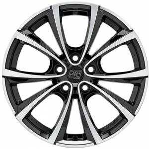 MSW 27T Gloss Black Polished 10.5x19 5/120 ET45 N64.1