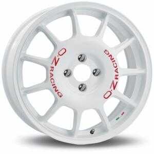 OZ Leggenda White Red Lettering 7x17 4/100 ET42 N68