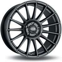 OZ Superturismo Dakar Matt Gun Metal Silver Lettering 11x21 5/130 ET58 N71.6