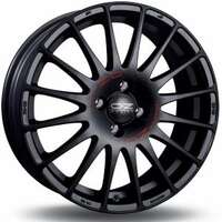 OZ Superturismo GT Matt Black Red Lettering 6.5x15 4/100 ET43 N68