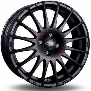 OZ Superturismo GT Matt Black Red Lettering 6x14 4/100 ET36 N68