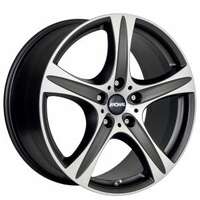 Ronal R55 Matt Black Polished 7.5x17 5/120 ET55 N65.1