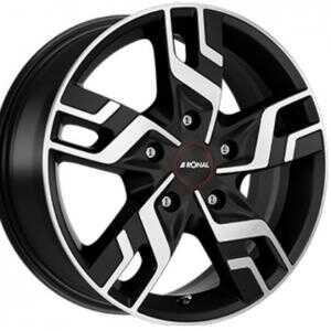 Ronal R64 Matt Black Polished 7x17 5/118 ET60 N71.1