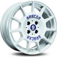 Sparco Terra White Blue Lettering 7x16 4/100 ET37 N63.3